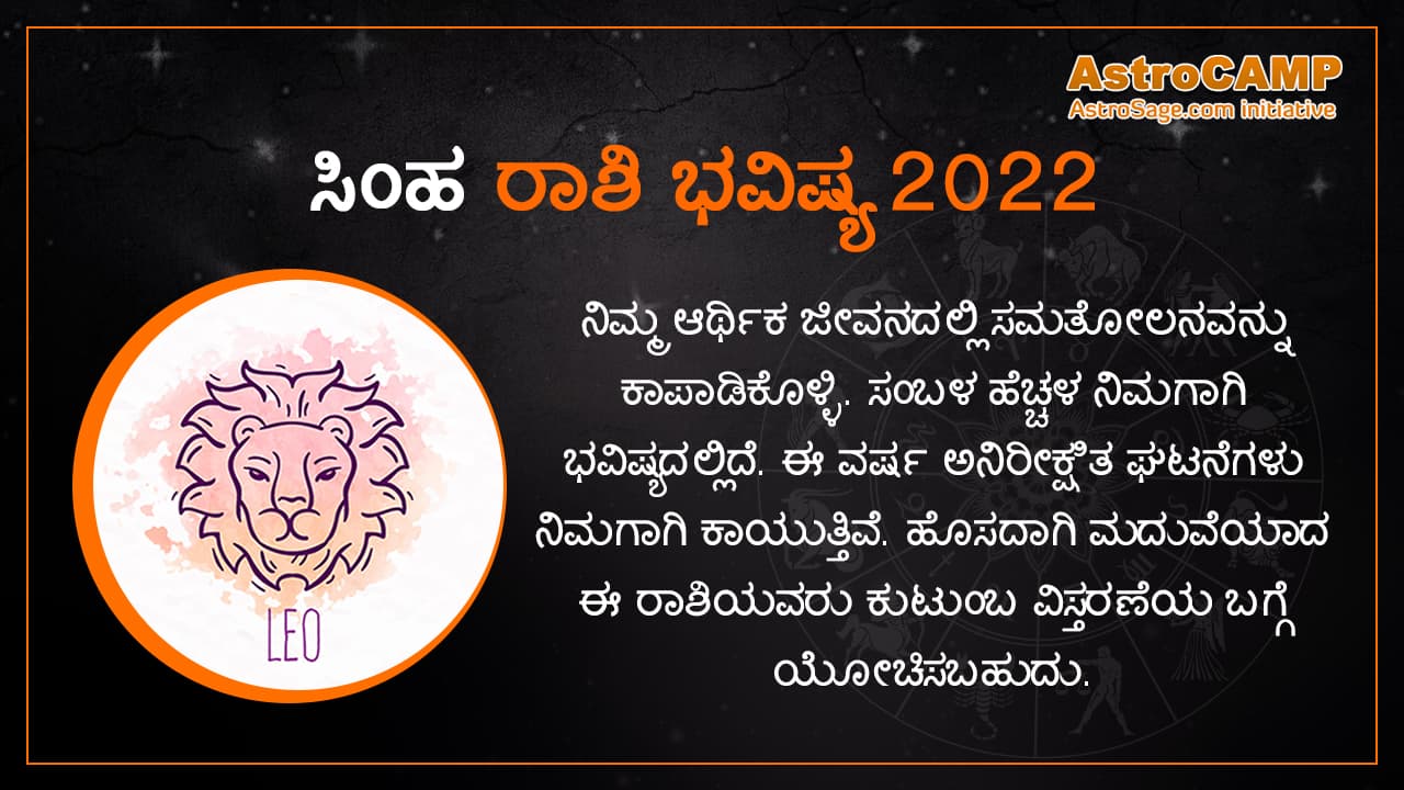 Leo Horoscope 2022 In Kannada