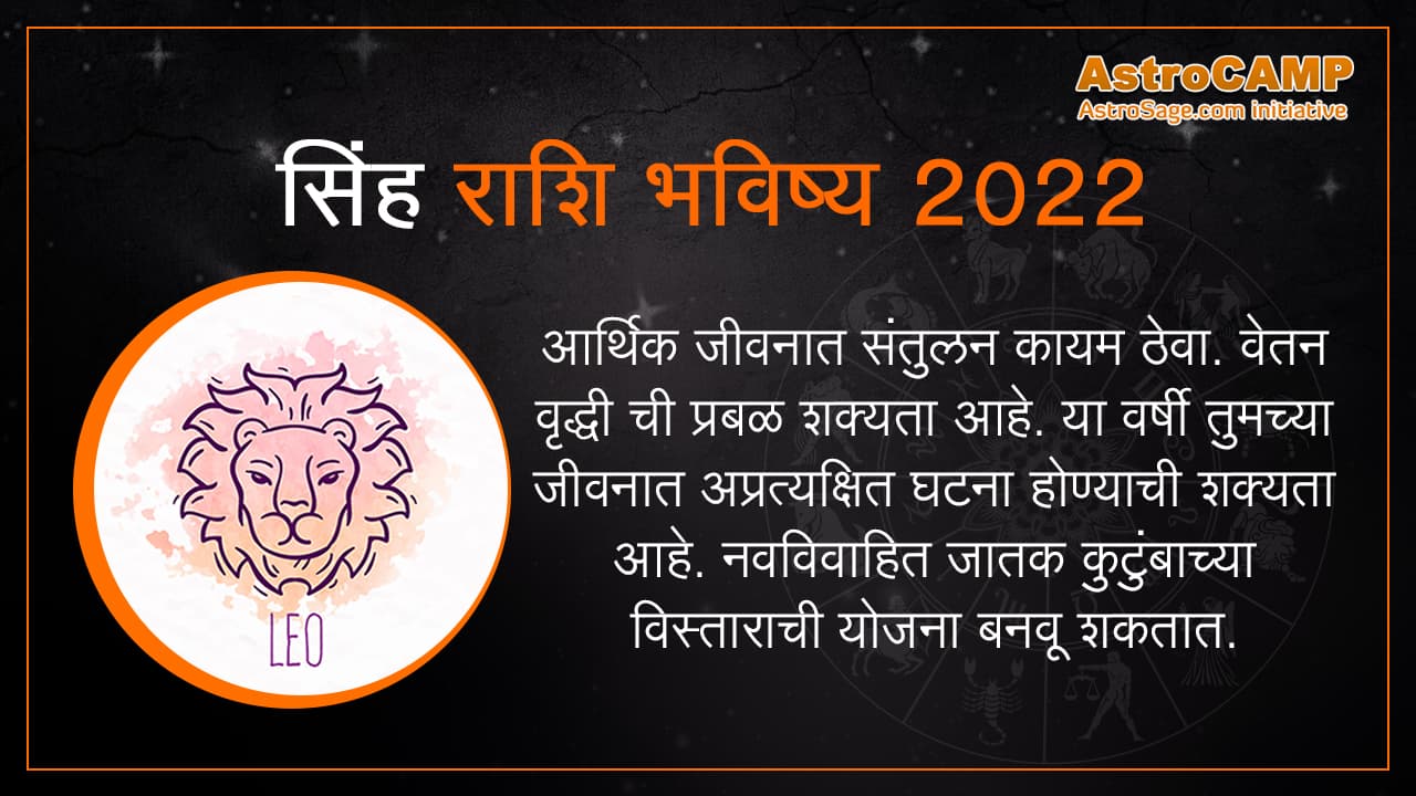 Marathi Singh Rashifal 2022